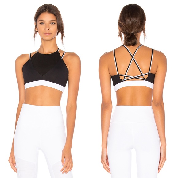 high neck yoga bra